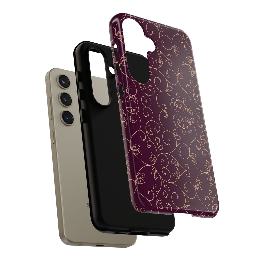 Elegant Floral Phone Case | Durable Mobile Cover, Gift for Her, Floral Design, Stylish Accessory, Phone Protection
