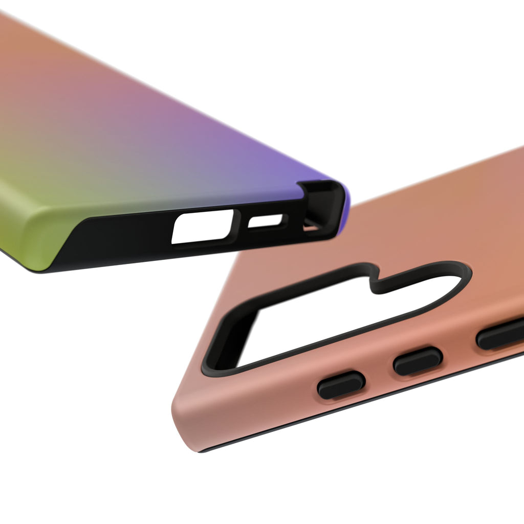 Colorful Gradient Phone Case, Tough Cases for iPhone, Customizable Phone Cover, Trendy Tech Accessory, Gift for Tech Lovers