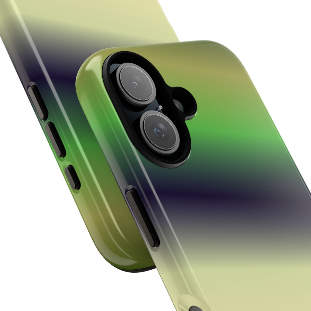 Gradient Phone Case - Tough Cases, Unique Cell Phone Cover, Stylish Tech Accessories, Green and Black Gradient, Perfect Gift