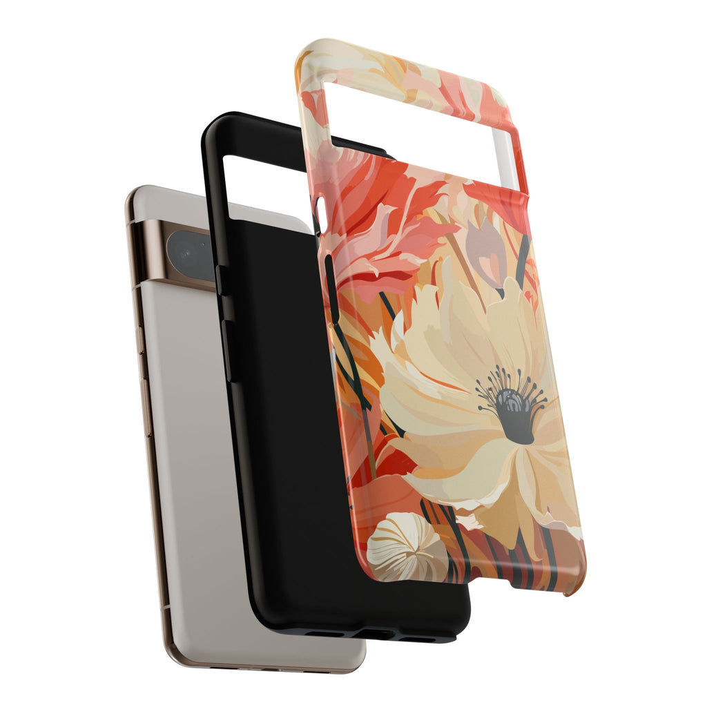 Floral Phone Case, Tough Protective Cover for Floral Lovers, Perfect Gift for Friends, Spring Celebration, Art Lovers Gift