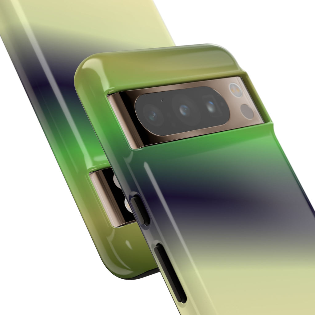 Gradient Phone Case - Tough Cases, Unique Cell Phone Cover, Stylish Tech Accessories, Green and Black Gradient, Perfect Gift