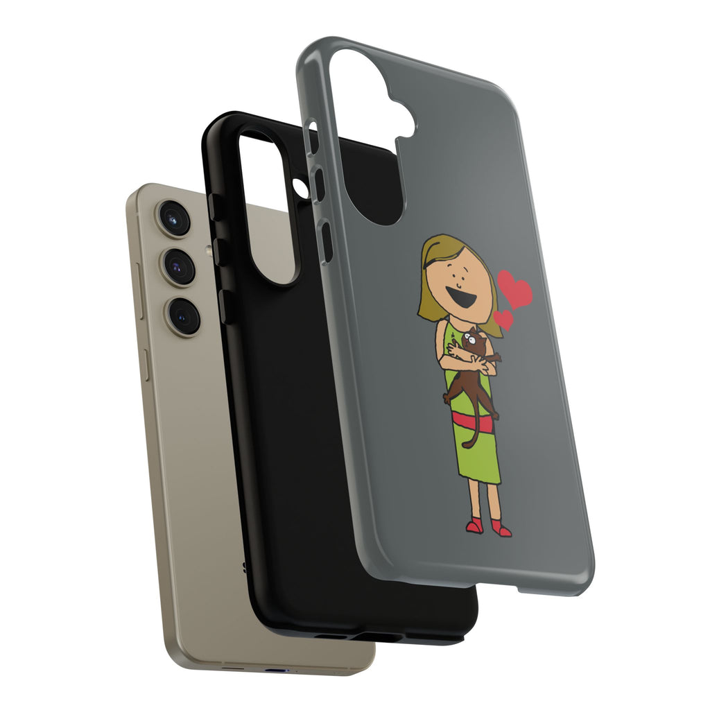 Pet Lover's Phone Case, Cute Animal Phone Cover, Gift for Dog Lovers, Cartoon Design, Fun Smartphone Accessory