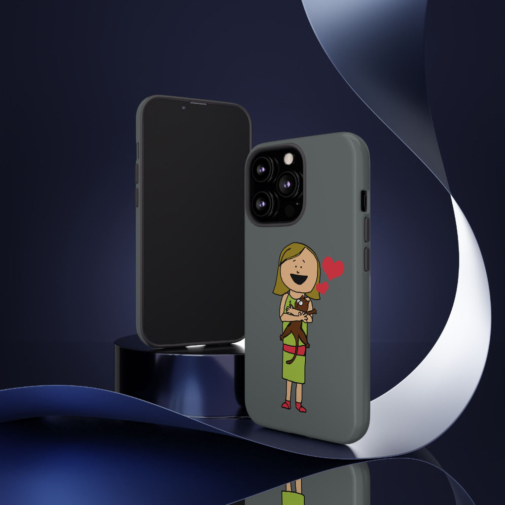 Pet Lover's Phone Case, Cute Animal Phone Cover, Gift for Dog Lovers, Cartoon Design, Fun Smartphone Accessory
