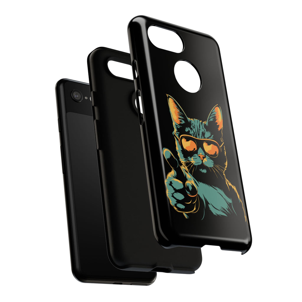 Cool Cat Phone Case, Stylish Phone Cover, Pet Lover Gift, Cute Cat Design, Fun Cat Accessories