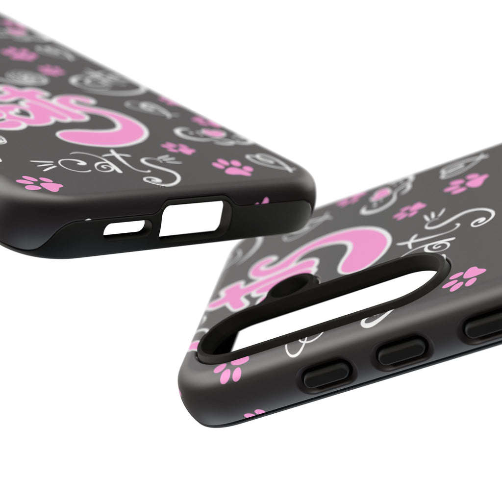Cute Cat Print Phone Cases, Tough Cases for Cat Lovers, Pet Phone Cover, Gift for Cat Moms, Stylish Phone Accessories