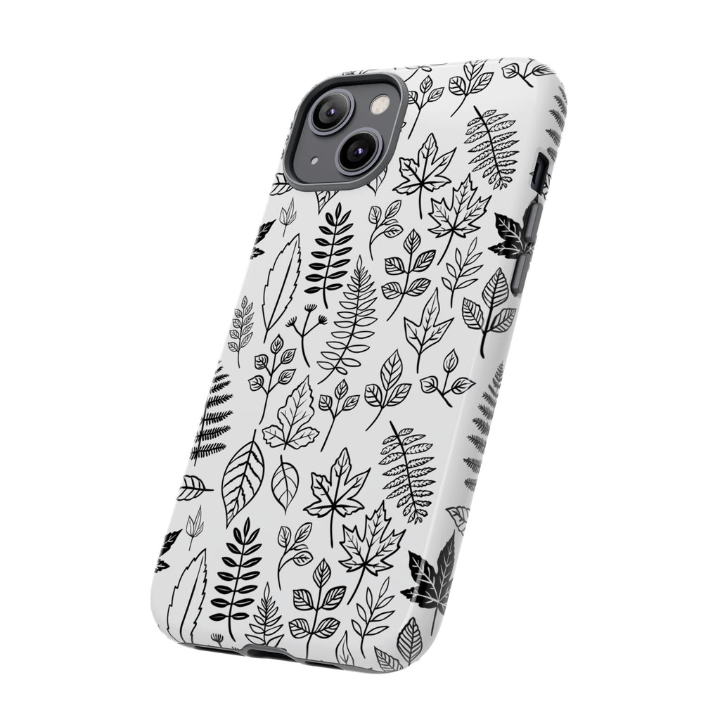 Stylish Phone Case for Nature Lovers, Botanical Design, Gift for Her, Fall Accessories, Customizable Tech Gear
