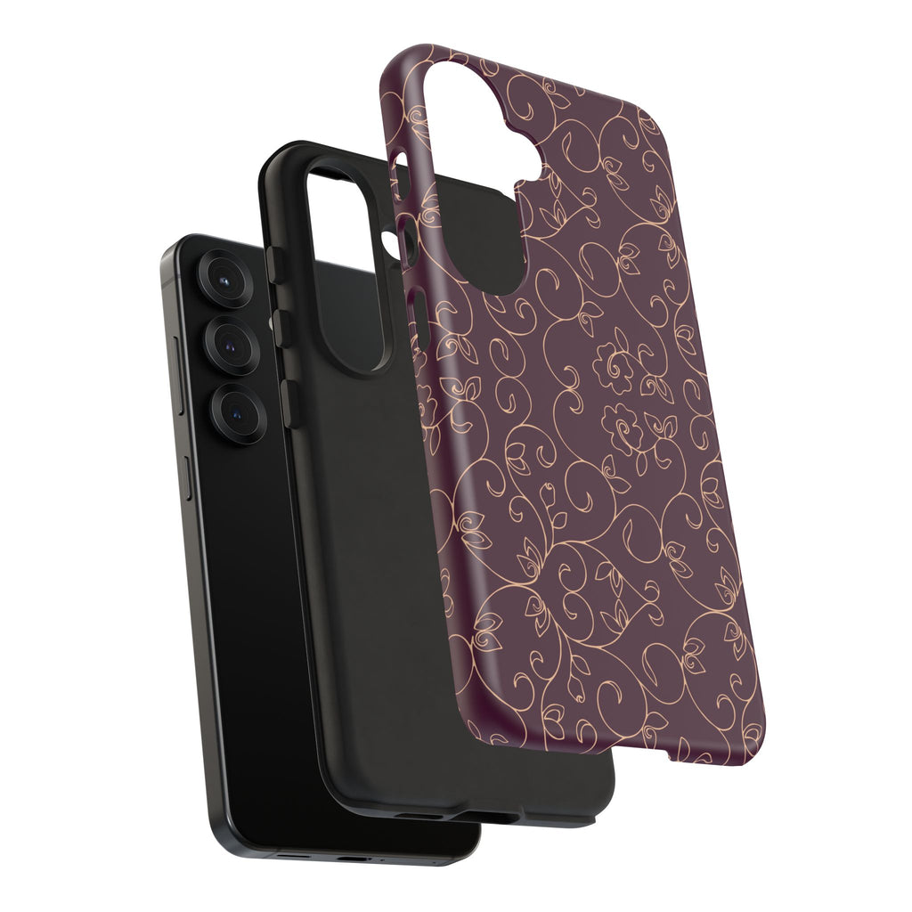 Elegant Floral Phone Case | Durable Mobile Cover, Gift for Her, Floral Design, Stylish Accessory, Phone Protection