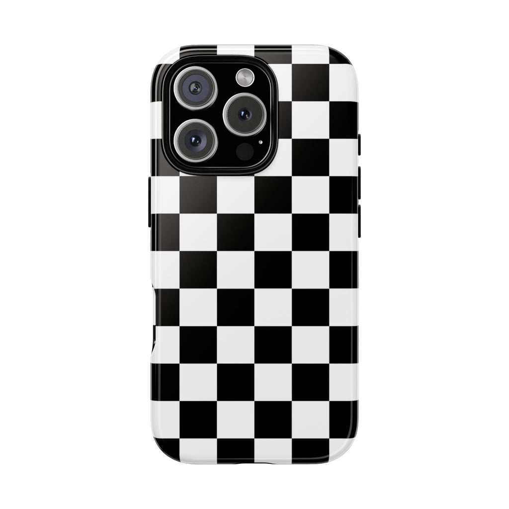 Stylish Checkered Phone Case | Trendy Protective Cover for iPhone, Gift for Teens, Fashion Accessory, Unique Design for All Occasions