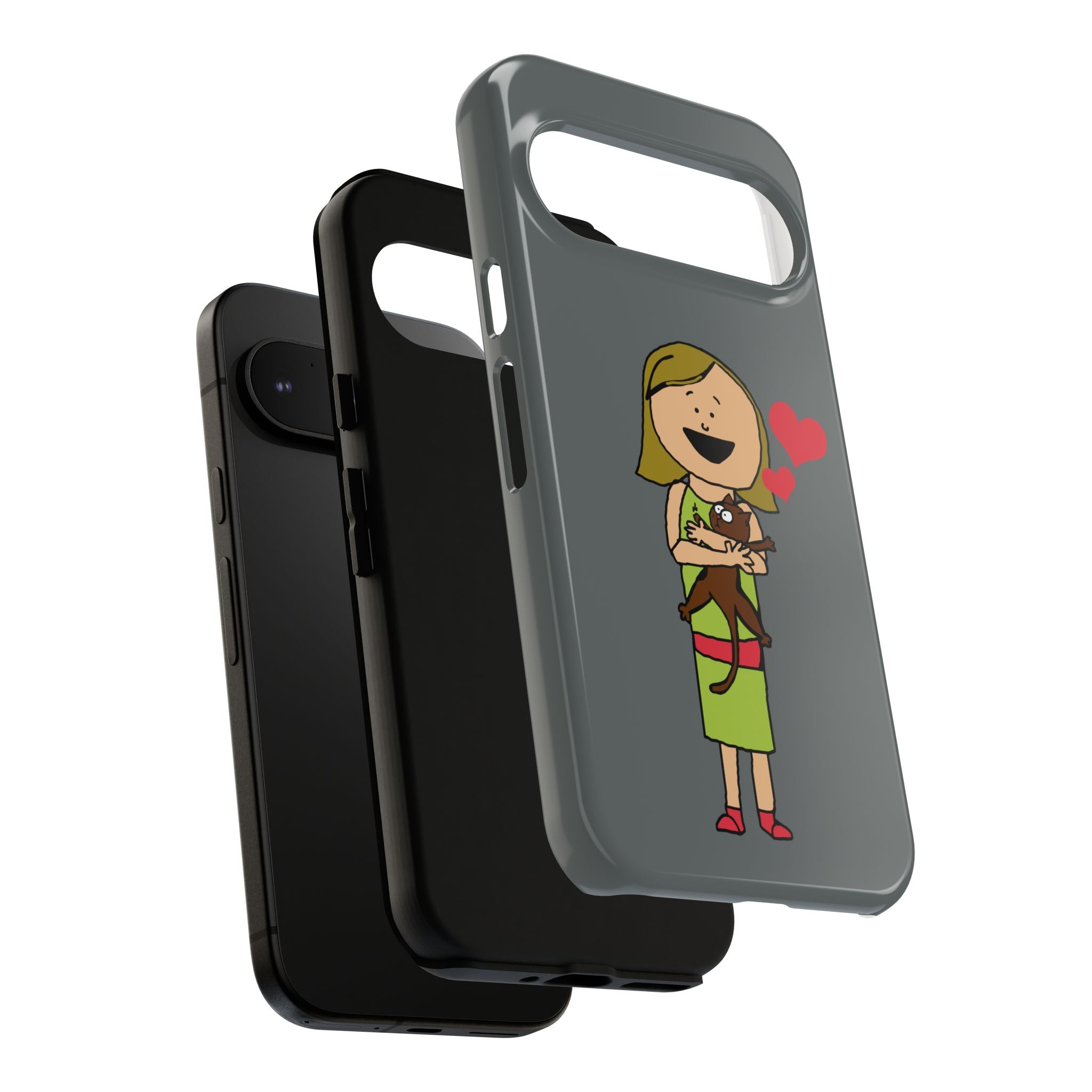 Pet Lover's Phone Case, Cute Animal Phone Cover, Gift for Dog Lovers, Cartoon Design, Fun Smartphone Accessory