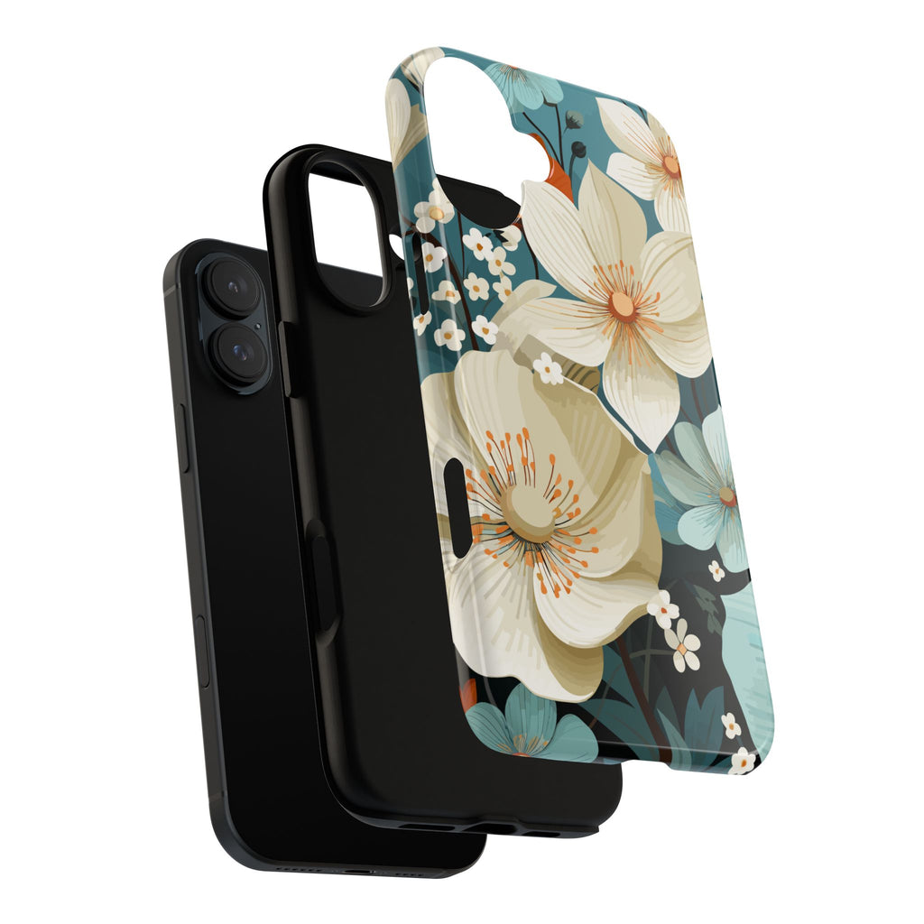 Floral Phone Case, Stylish Tough Cases with Botanical Design, Flower Print Phone Cover, Gifts for Nature Lovers, Eco-Friendly Mobile Cover