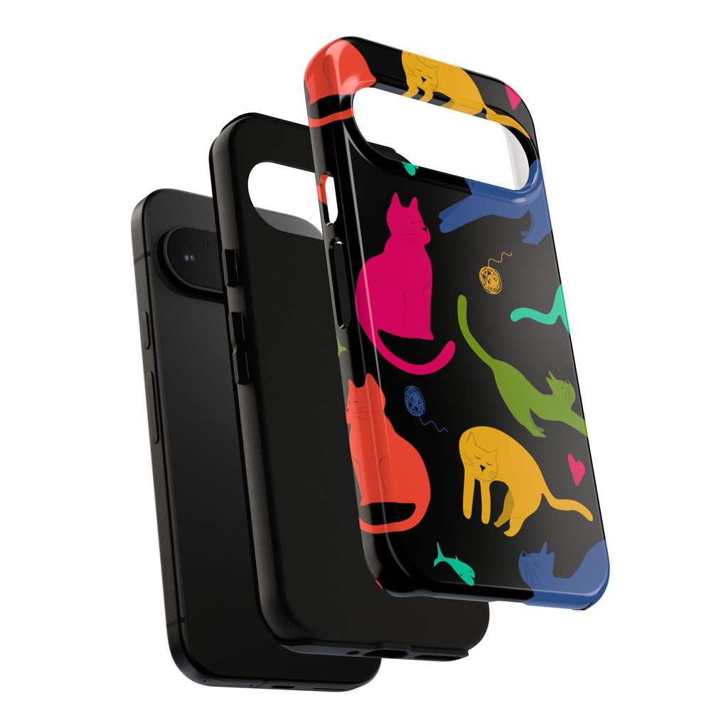Colorful Cat Phone Case - Fun Pet Lover Accessory, Paw-some Gift for Cat Owners, Colorful Protective Cover, Cute Animal Phone [...]