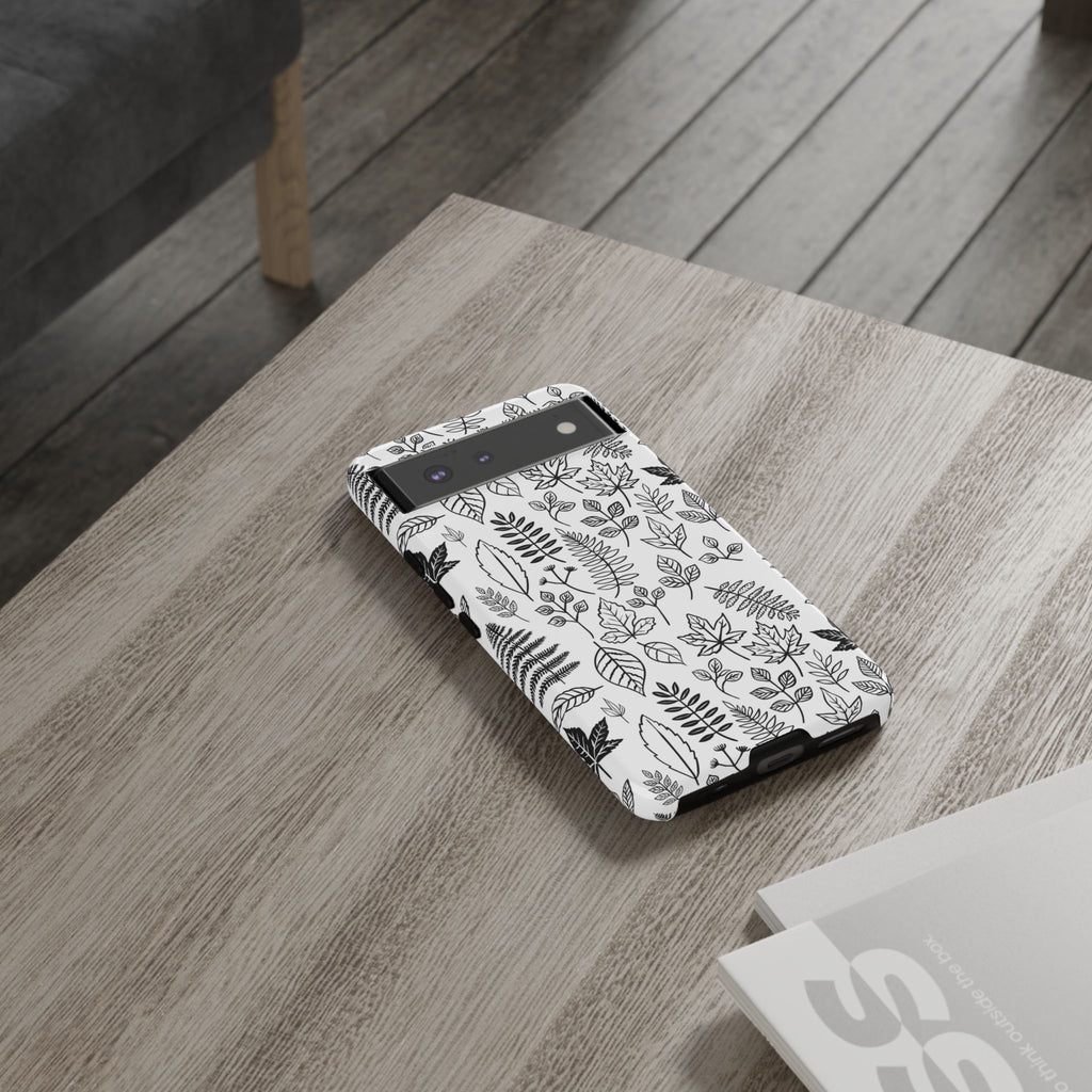 Stylish Phone Case for Nature Lovers, Botanical Design, Gift for Her, Fall Accessories, Customizable Tech Gear