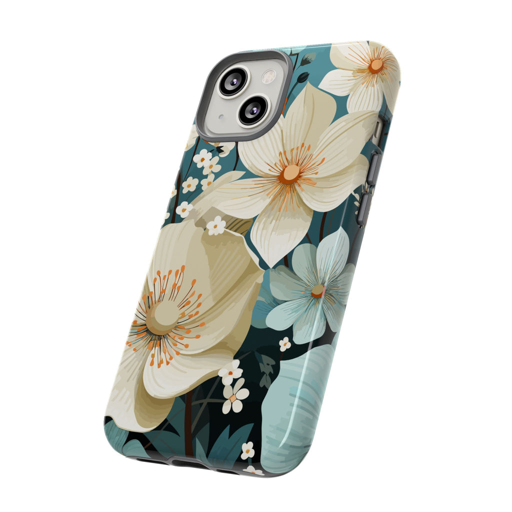 Floral Phone Case, Stylish Tough Cases with Botanical Design, Flower Print Phone Cover, Gifts for Nature Lovers, Eco-Friendly Mobile Cover