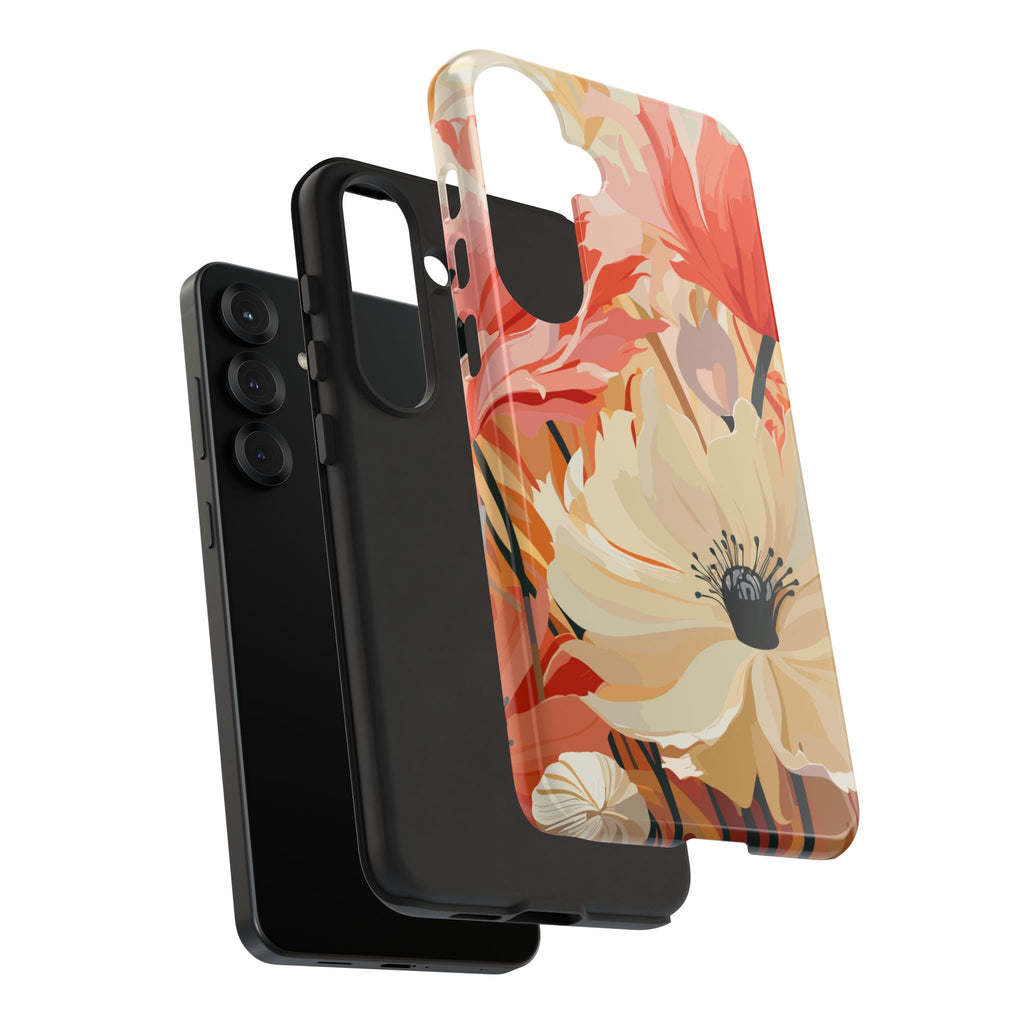 Floral Phone Case, Tough Protective Cover for Floral Lovers, Perfect Gift for Friends, Spring Celebration, Art Lovers Gift