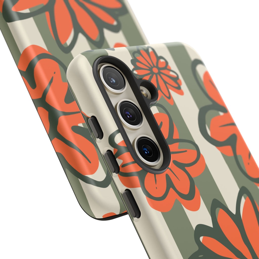 Floral Tough Phone Case - Trendy Protector for Pet Lovers, Super Cute Gift, Floral Design, Stylish Phone Cover, Unique Accessory