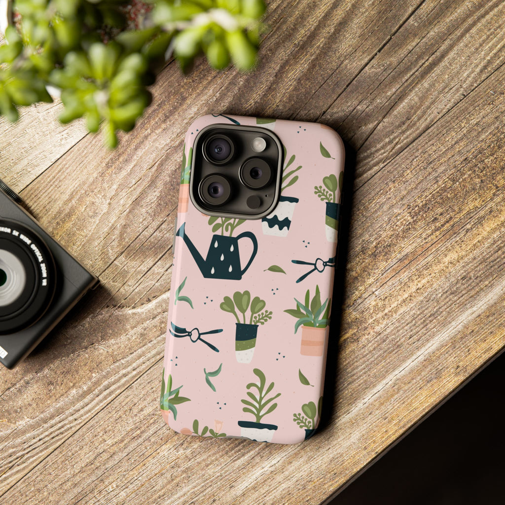 Floral Phone Case, Cute Plant Lover Case, Gift for Gardeners, Phone Cover, Green Thumb Accessories, Mother's Day Gift
