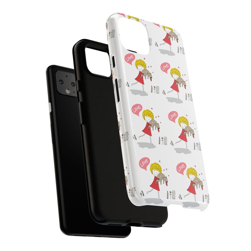 Love-Themed Phone Case | Cute Pet Lover Accessory, Perfect Gift for Birthdays, Anniversaries, Animal Lovers, Valentine's Day