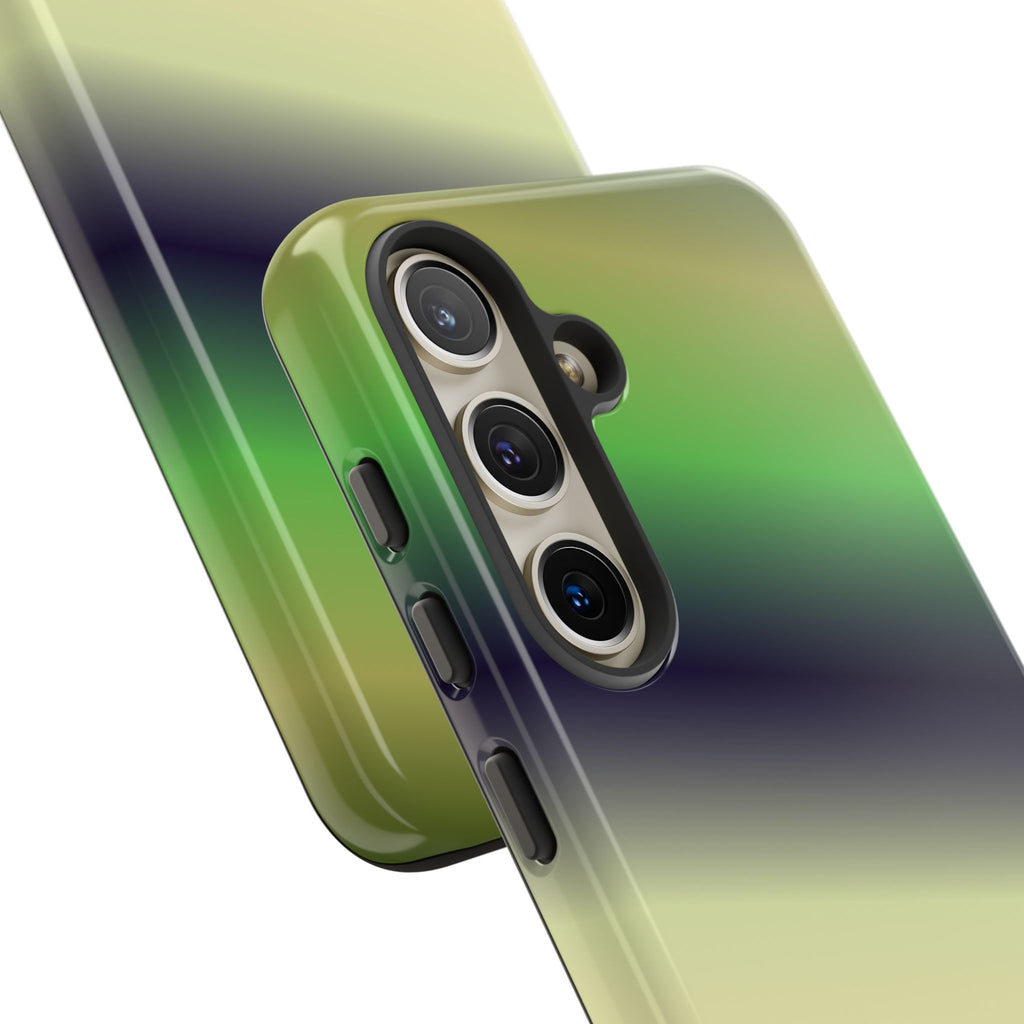 Gradient Phone Case - Tough Cases, Unique Cell Phone Cover, Stylish Tech Accessories, Green and Black Gradient, Perfect Gift