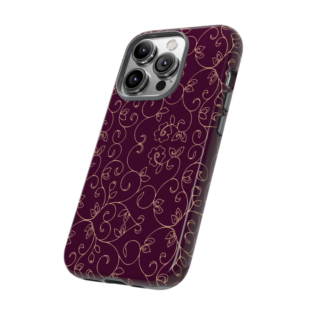Elegant Floral Phone Case | Durable Mobile Cover, Gift for Her, Floral Design, Stylish Accessory, Phone Protection