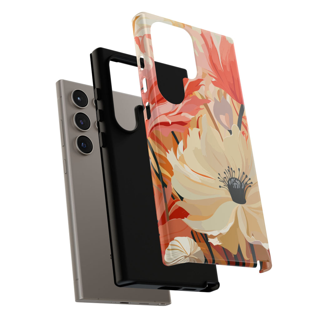 Floral Phone Case, Tough Protective Cover for Floral Lovers, Perfect Gift for Friends, Spring Celebration, Art Lovers Gift