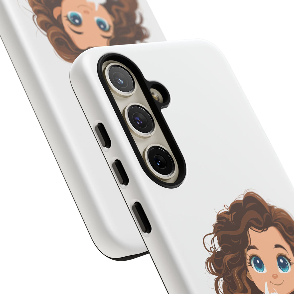 Cute Cat Lover Phone Case, Tough Phone Cover, Pet Lover Gift, Personalized Gift, Kids Phone Case, Animal Lover Accessories