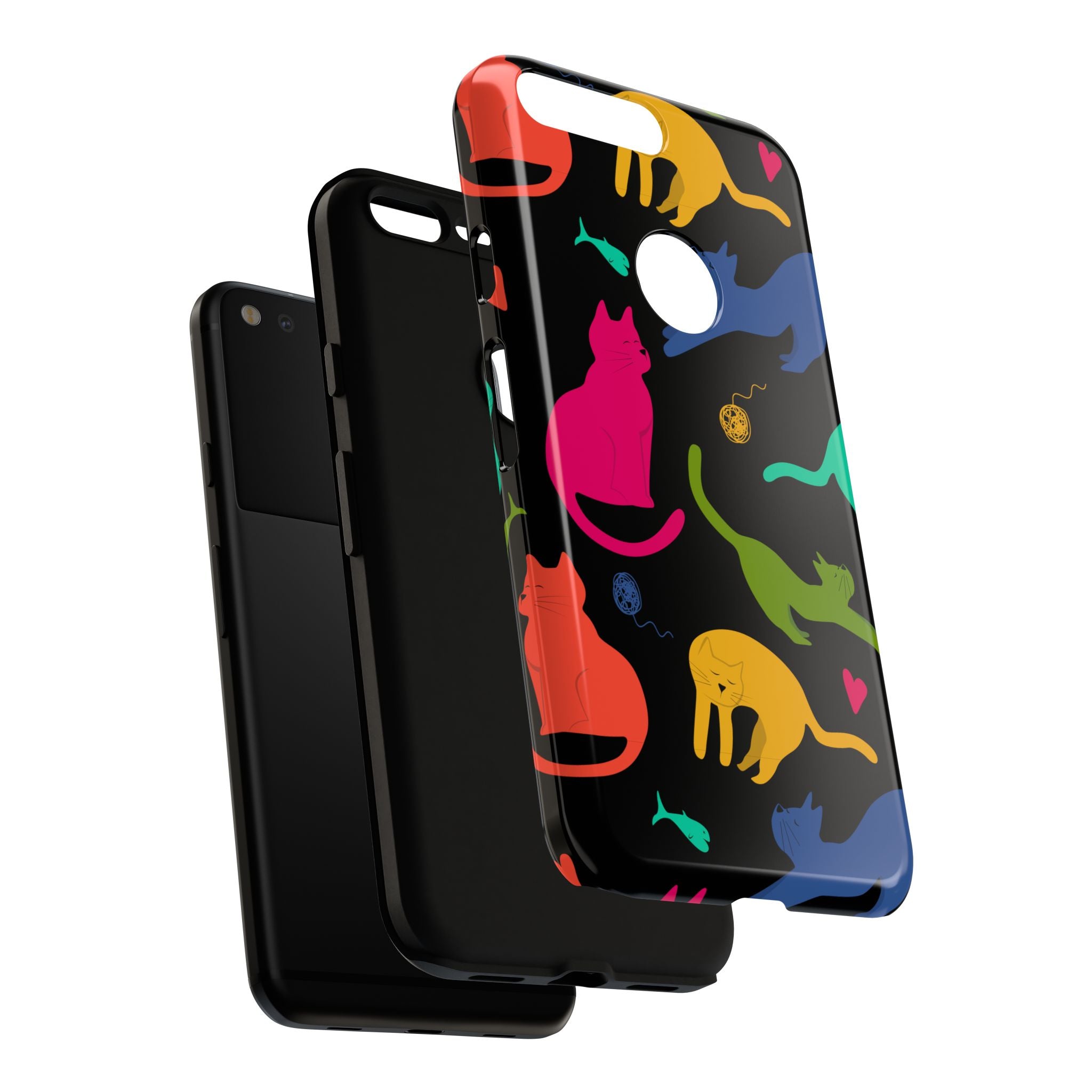 Colorful Cat Phone Case - Fun Pet Lover Accessory, Paw-some Gift for Cat Owners, Colorful Protective Cover, Cute Animal Phone [...]