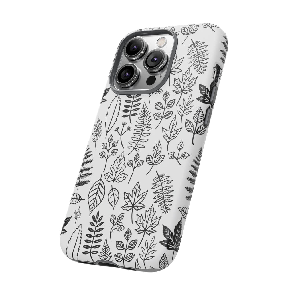 Stylish Phone Case for Nature Lovers, Botanical Design, Gift for Her, Fall Accessories, Customizable Tech Gear
