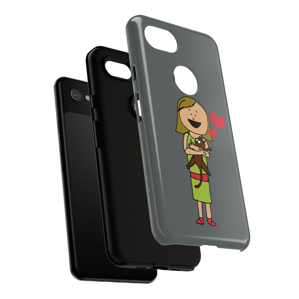 Pet Lover's Phone Case, Cute Animal Phone Cover, Gift for Dog Lovers, Cartoon Design, Fun Smartphone Accessory