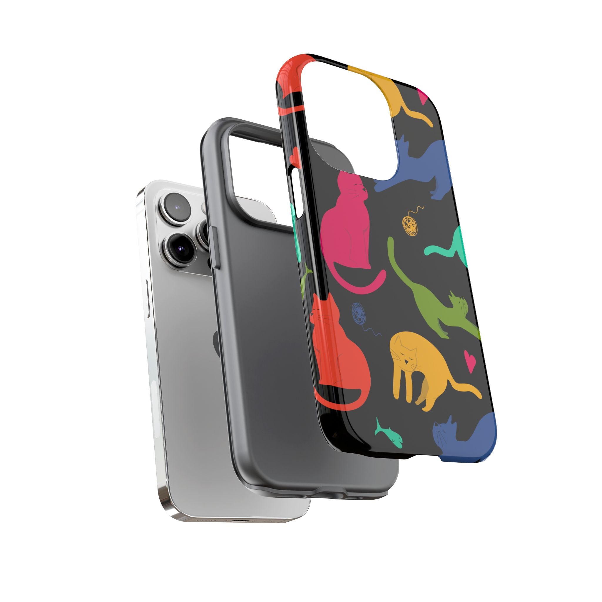 Colorful Cat Phone Case - Fun Pet Lover Accessory, Paw-some Gift for Cat Owners, Colorful Protective Cover, Cute Animal Phone [...]