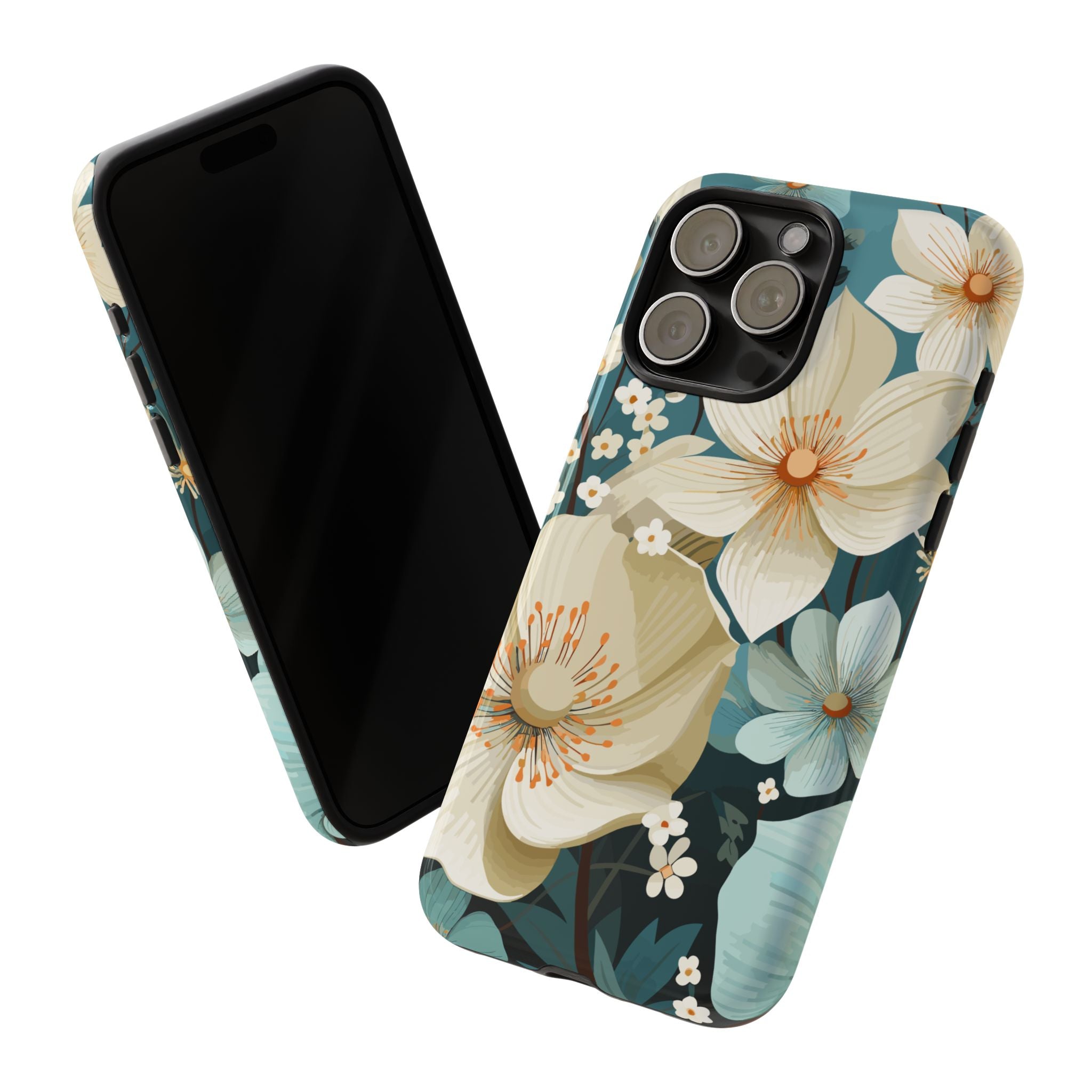 Floral Phone Case, Stylish Tough Cases with Botanical Design, Flower Print Phone Cover, Gifts for Nature Lovers, Eco-Friendly Mobile Cover