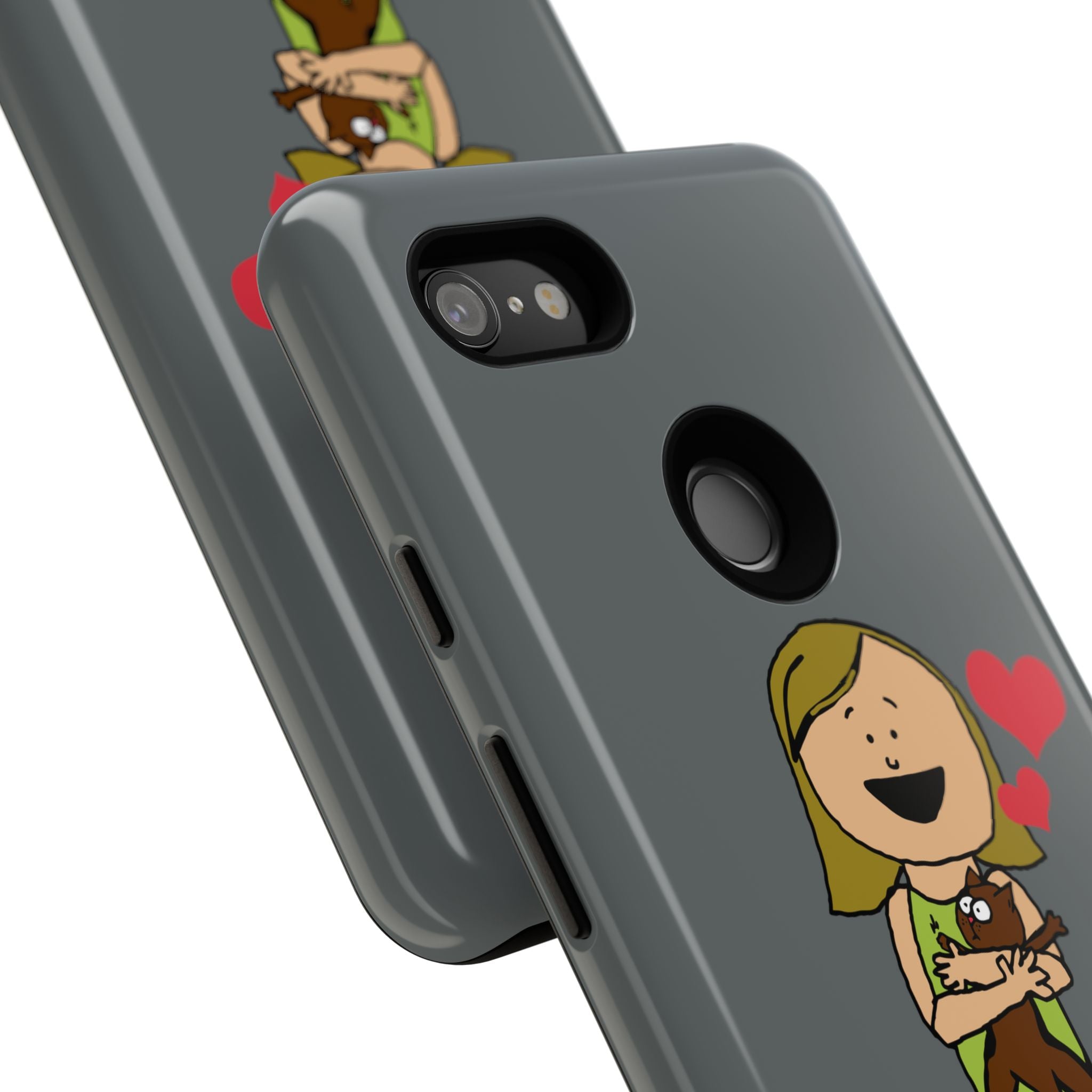 Pet Lover's Phone Case, Cute Animal Phone Cover, Gift for Dog Lovers, Cartoon Design, Fun Smartphone Accessory