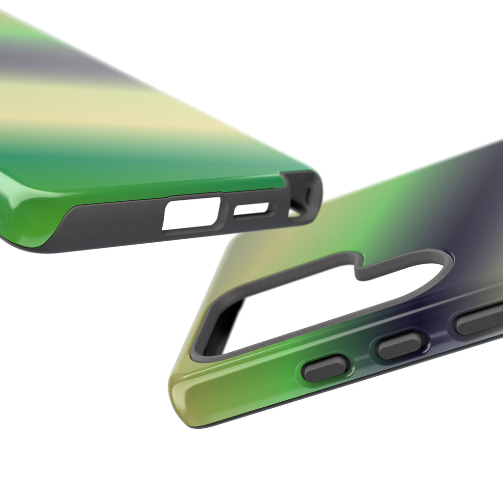 Gradient Phone Case - Tough Cases, Unique Cell Phone Cover, Stylish Tech Accessories, Green and Black Gradient, Perfect Gift