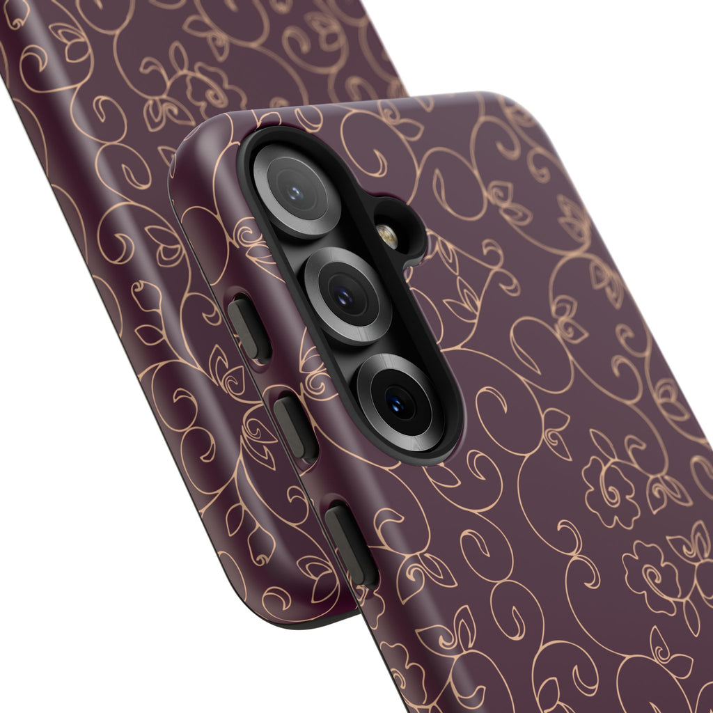 Elegant Floral Phone Case | Durable Mobile Cover, Gift for Her, Floral Design, Stylish Accessory, Phone Protection