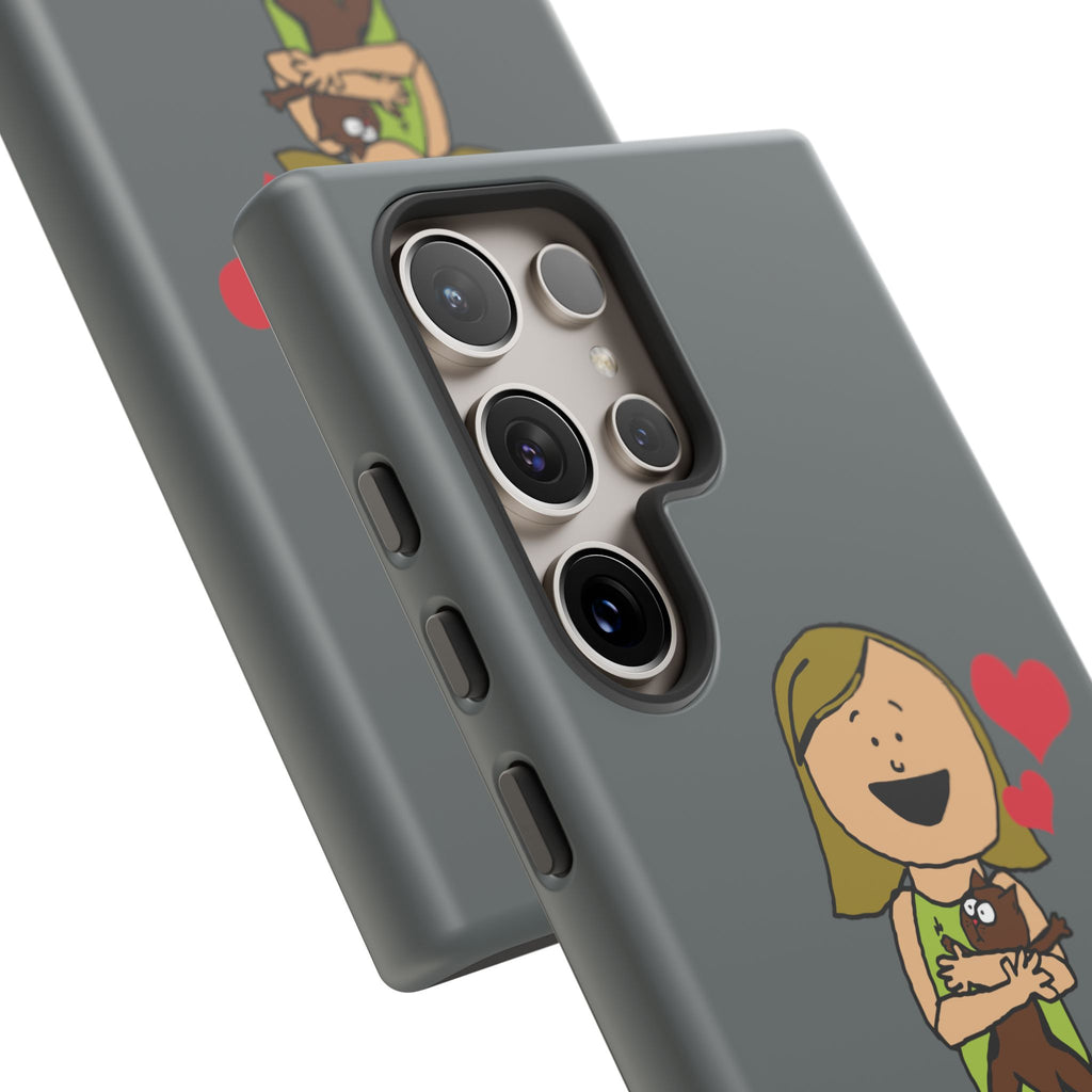 Pet Lover's Phone Case, Cute Animal Phone Cover, Gift for Dog Lovers, Cartoon Design, Fun Smartphone Accessory