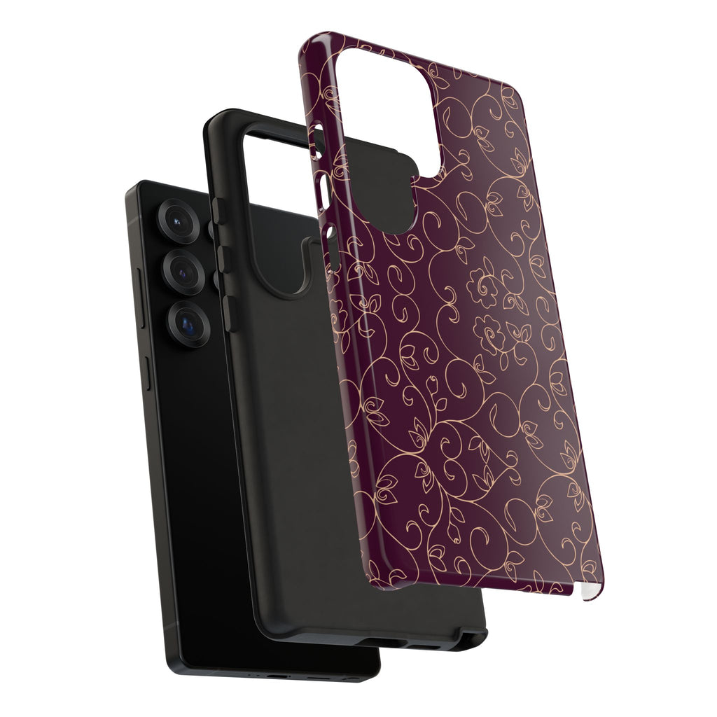 Elegant Floral Phone Case | Durable Mobile Cover, Gift for Her, Floral Design, Stylish Accessory, Phone Protection