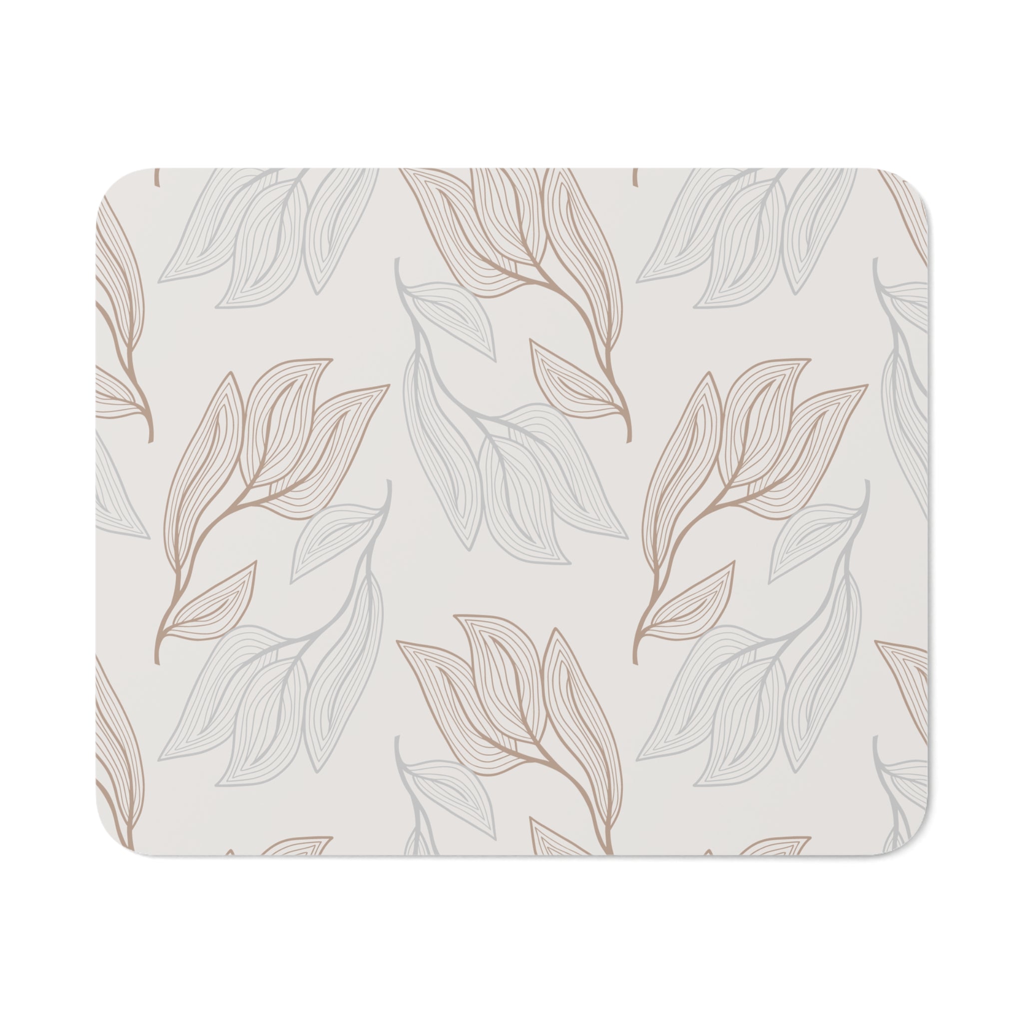 Elegant Floral Desk Mouse Pad, Home Office Decor, Office Gift, Plant Lover Gift, Computer Accessory, Nature-Inspired