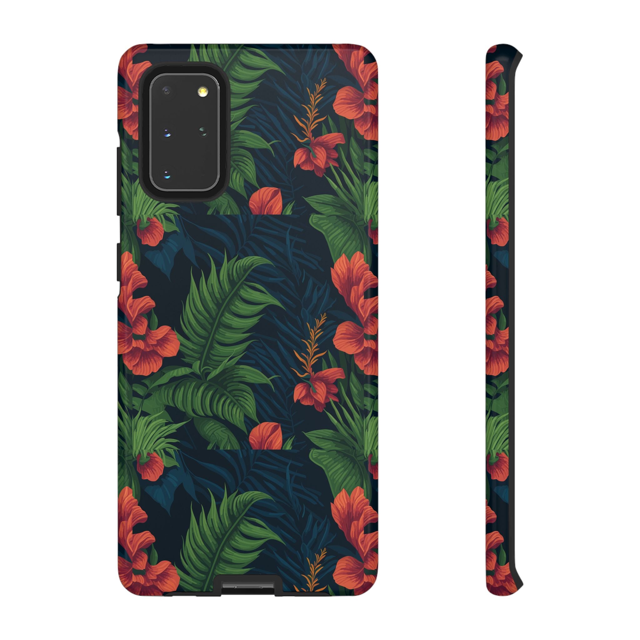 Tropical Phone Case with Floral Design, Eco-Friendly Protection for Summer Vibes, Ideal Gift for Nature Lovers, Vibrant Background