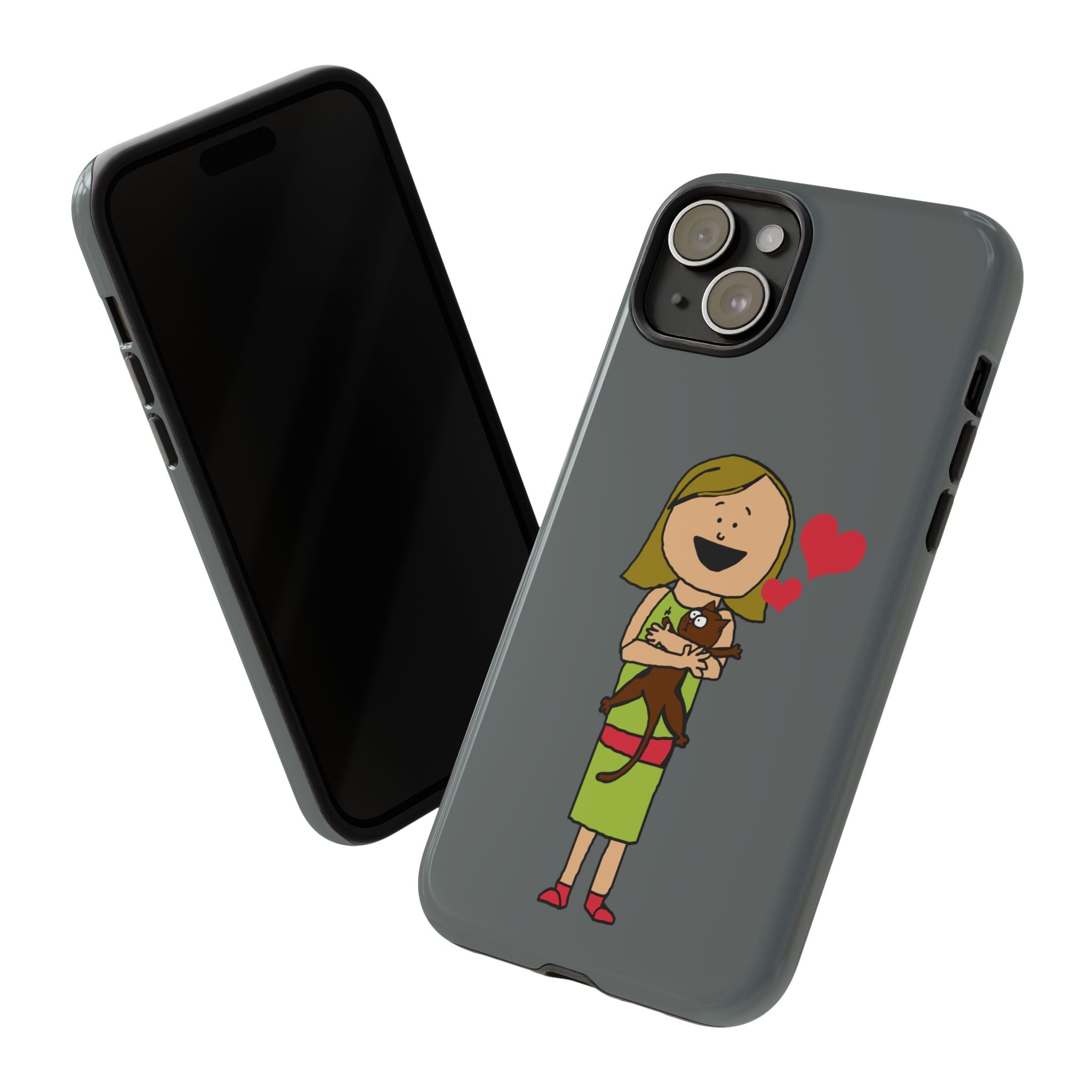 Pet Lover's Phone Case, Cute Animal Phone Cover, Gift for Dog Lovers, Cartoon Design, Fun Smartphone Accessory
