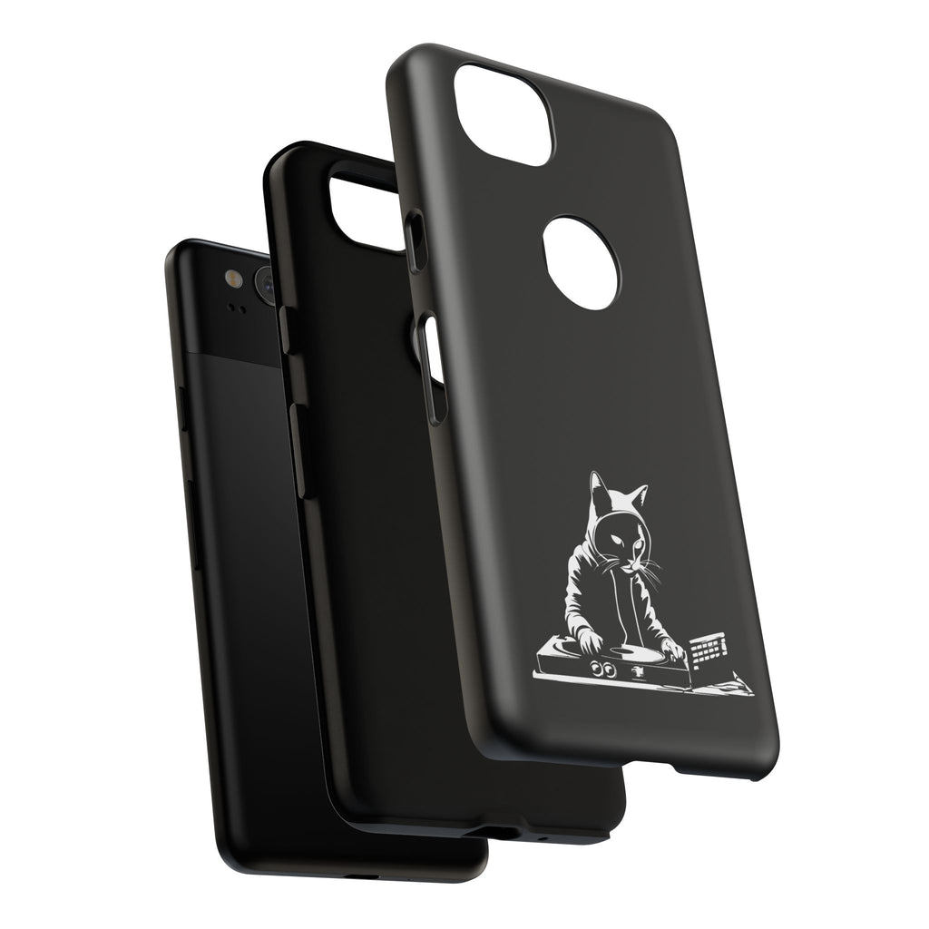 Cat DJ Phone Case | Stylish Tough Cases for Music Lovers, Gift for Cat Owners, Unique Phone Accessory, Cool Tech Gear