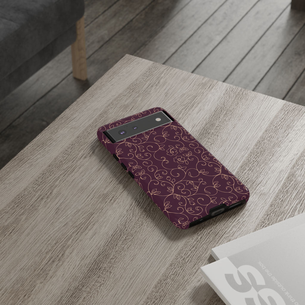 Elegant Floral Phone Case | Durable Mobile Cover, Gift for Her, Floral Design, Stylish Accessory, Phone Protection