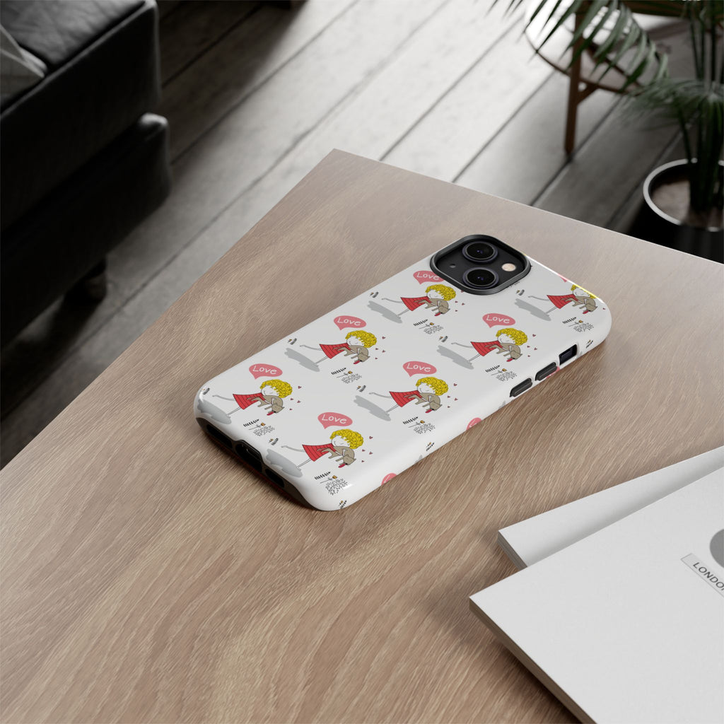 Love-Themed Phone Case | Cute Pet Lover Accessory, Perfect Gift for Birthdays, Anniversaries, Animal Lovers, Valentine's Day