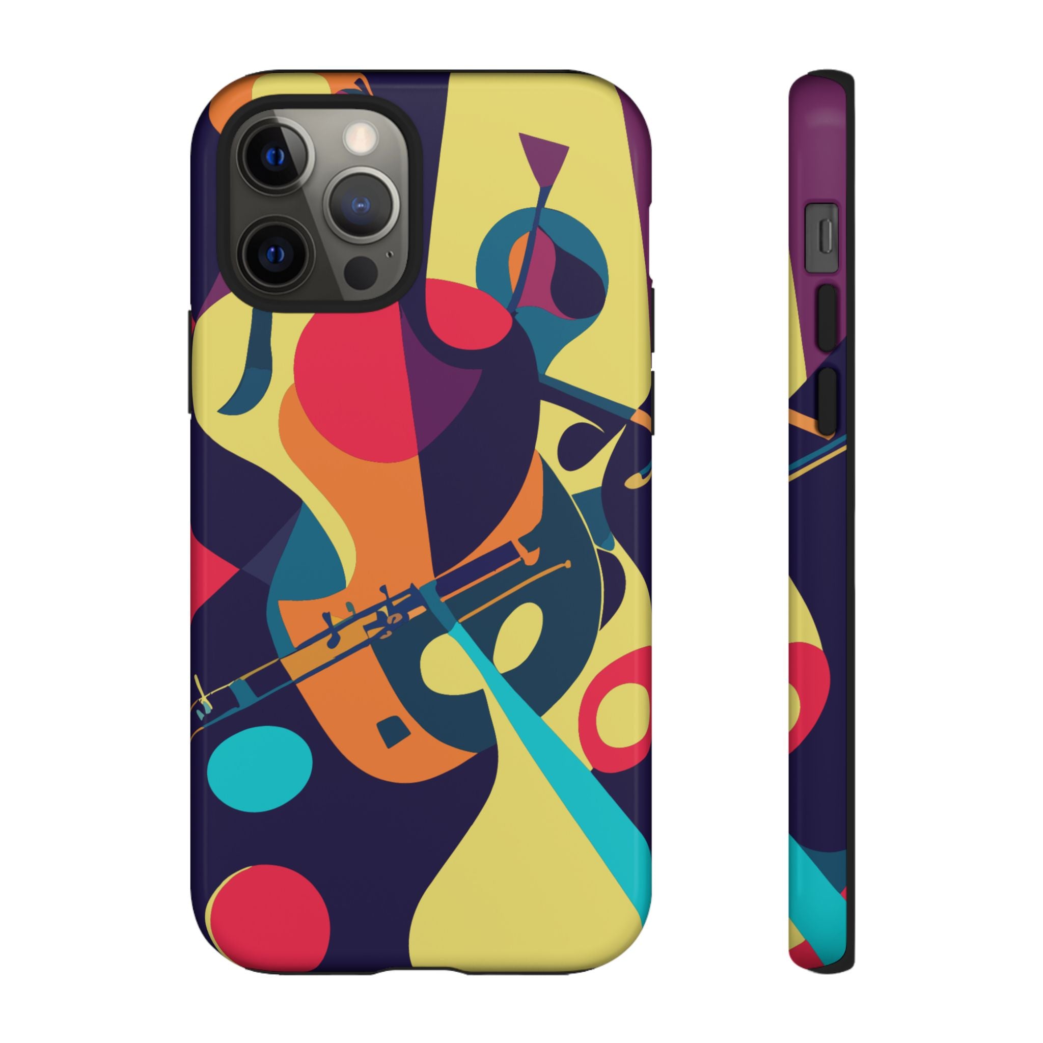 Vibrant Guitar Phone Case - Tough Cases for Music Lovers, Colorful Phone Cover, Gifts for Musicians, Artistic Mobile Accessories, [...]