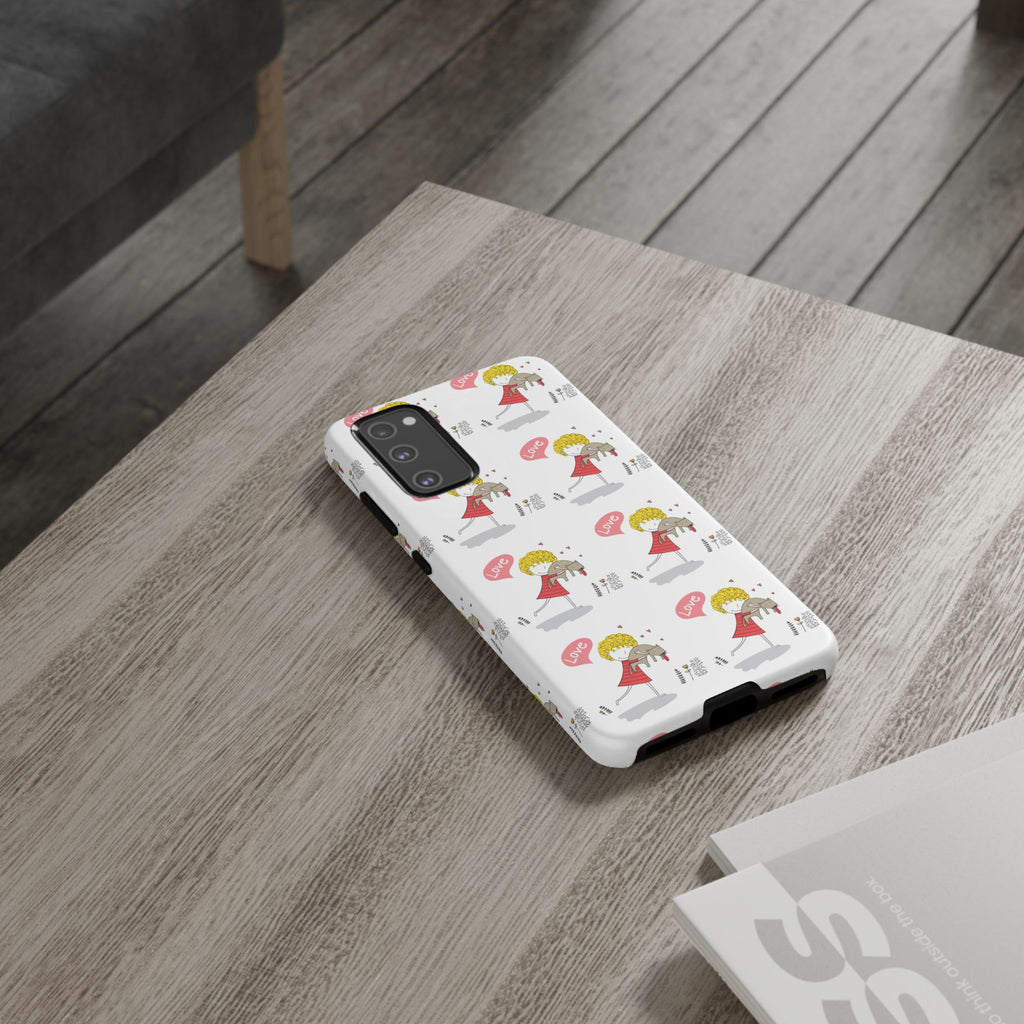 Love-Themed Phone Case | Cute Pet Lover Accessory, Perfect Gift for Birthdays, Anniversaries, Animal Lovers, Valentine's Day