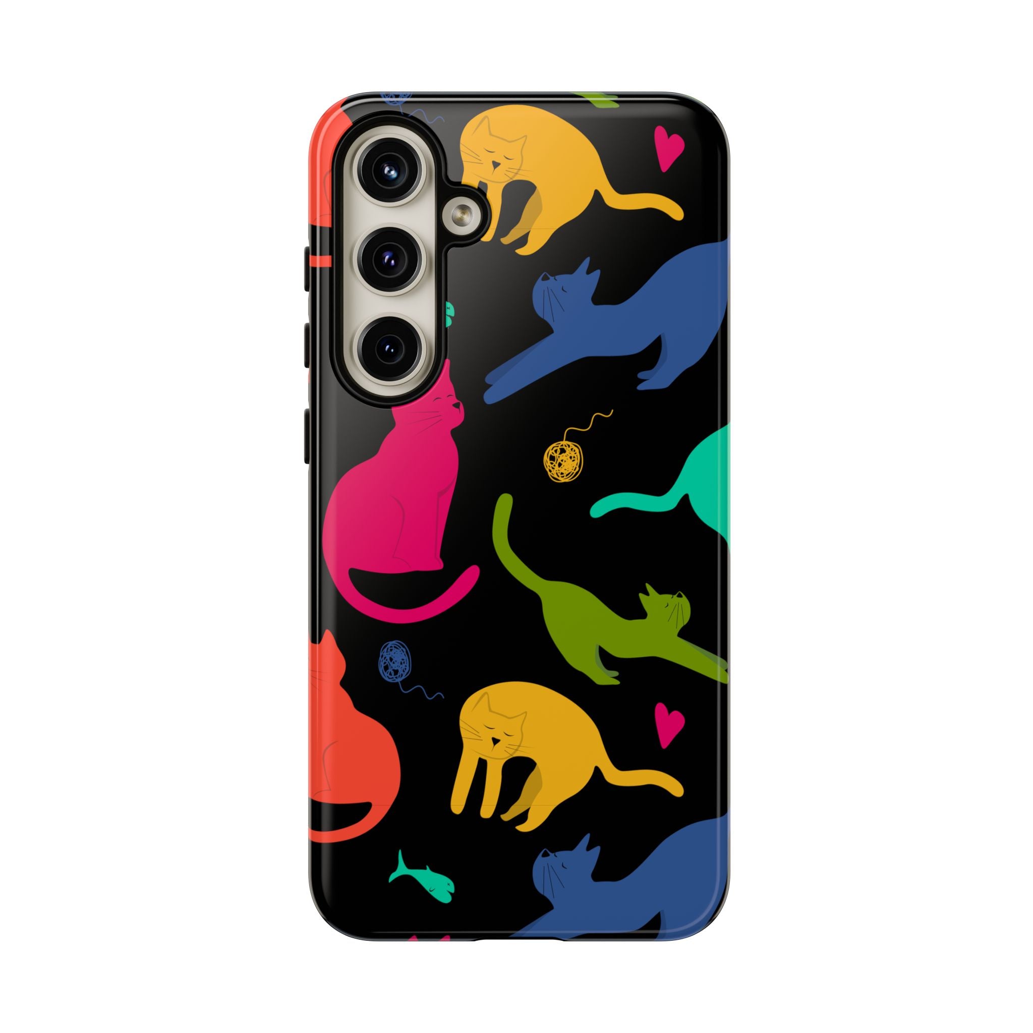 Colorful Cat Phone Case - Fun Pet Lover Accessory, Paw-some Gift for Cat Owners, Colorful Protective Cover, Cute Animal Phone [...]