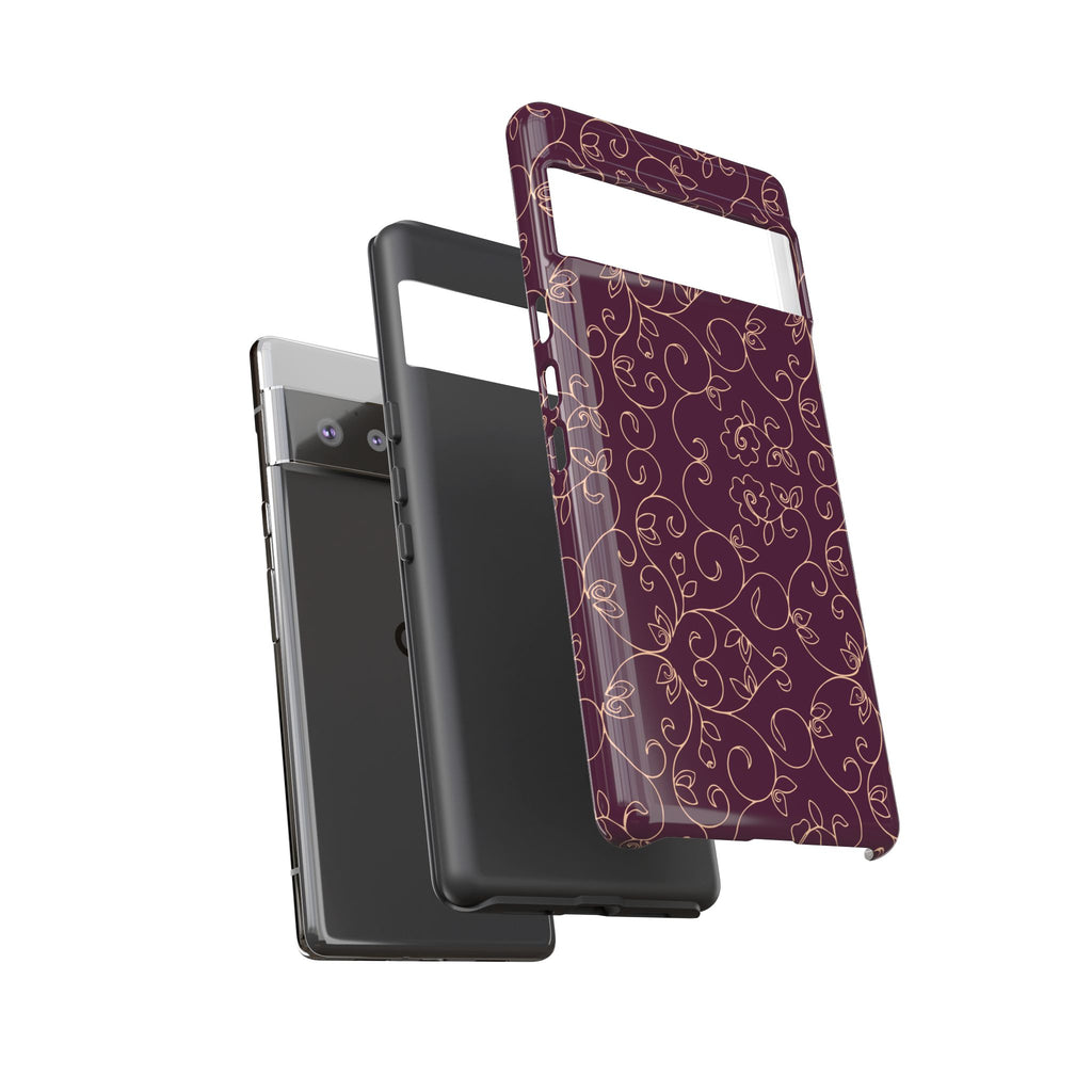 Elegant Floral Phone Case | Durable Mobile Cover, Gift for Her, Floral Design, Stylish Accessory, Phone Protection