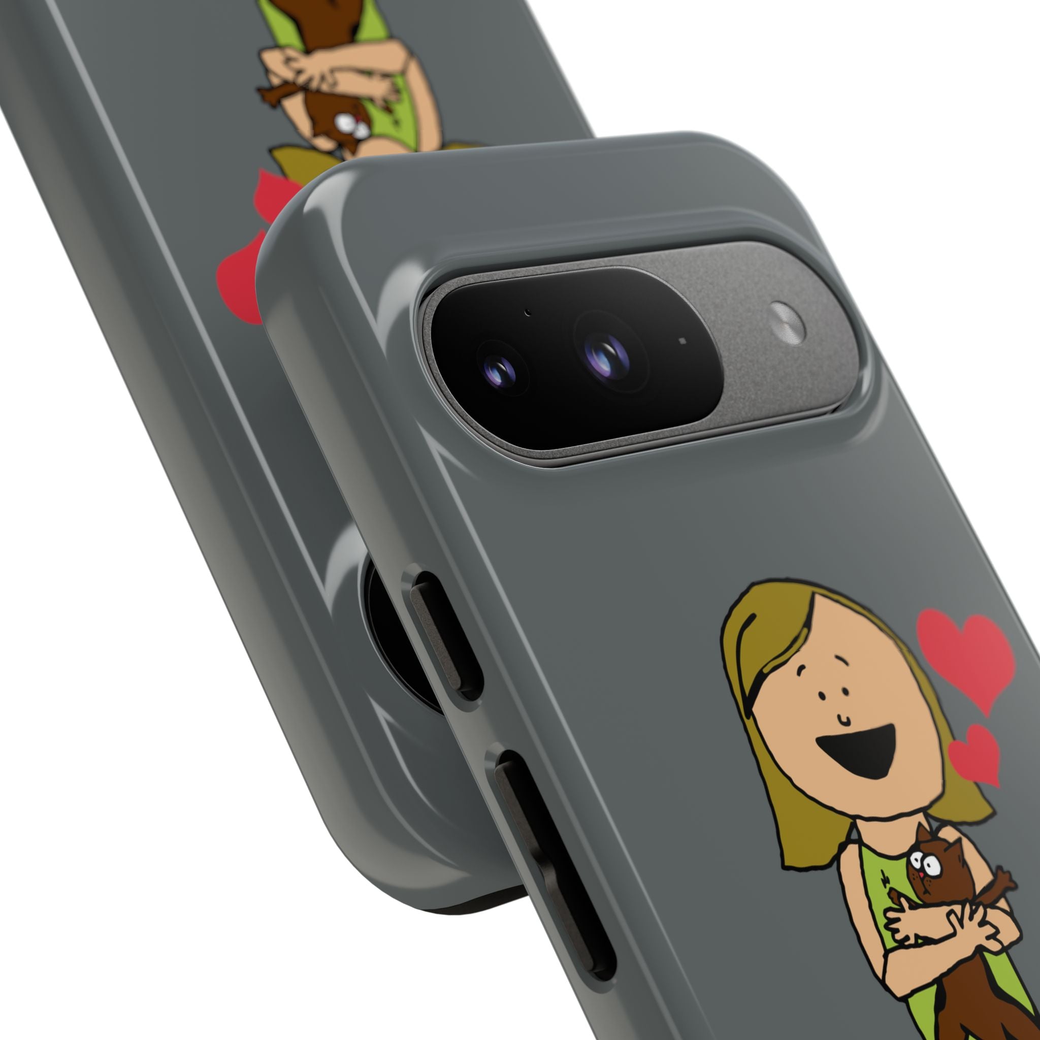 Pet Lover's Phone Case, Cute Animal Phone Cover, Gift for Dog Lovers, Cartoon Design, Fun Smartphone Accessory