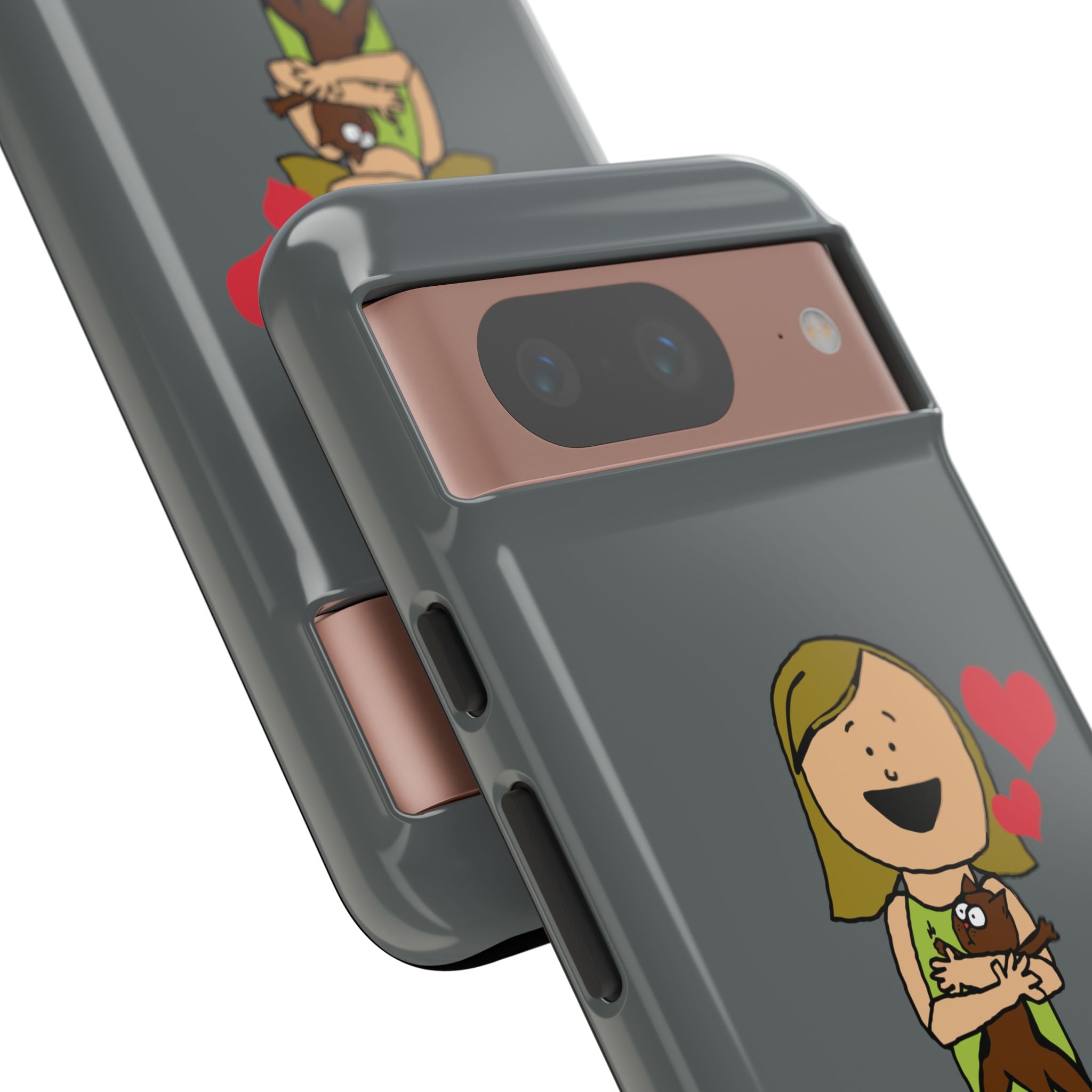 Pet Lover's Phone Case, Cute Animal Phone Cover, Gift for Dog Lovers, Cartoon Design, Fun Smartphone Accessory