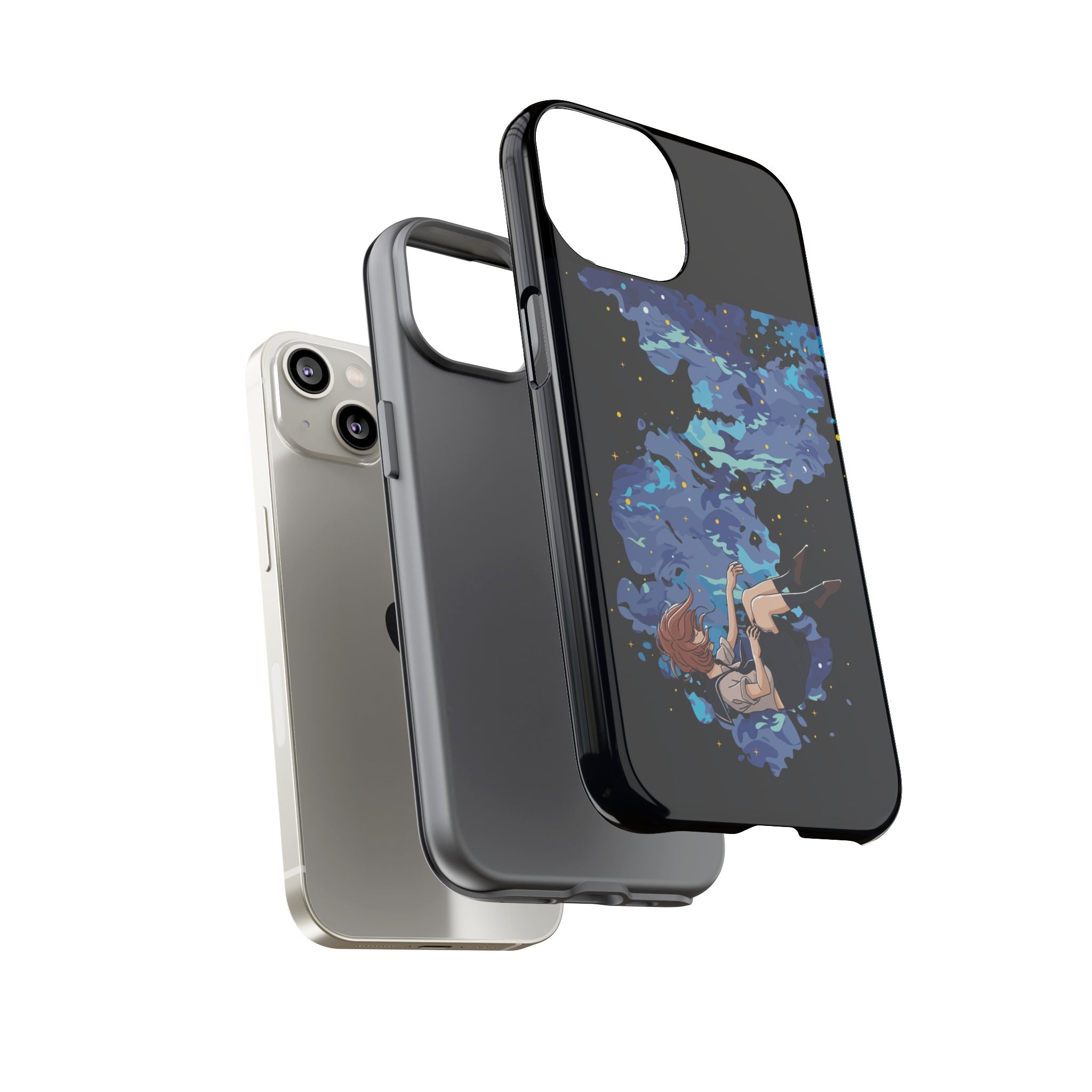 Tough Cases Phone Case - Artistic Galaxy Design, Cute Sleeve for Teens, Gift for Students, Unique Mobile Accessory, Trendy Tech Protection