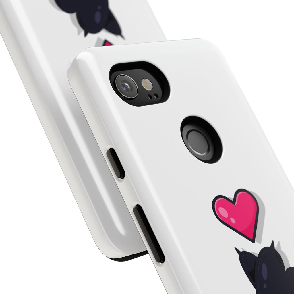 Cute Cat Love Phone Case, Tough Cell Phone Cover, Animal Lover Gifts, Pet Parent Accessories, Valentine's Day Essentials