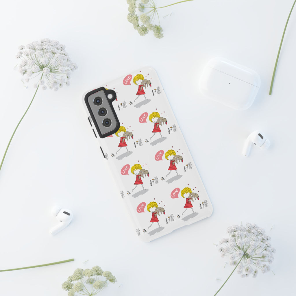 Love-Themed Phone Case | Cute Pet Lover Accessory, Perfect Gift for Birthdays, Anniversaries, Animal Lovers, Valentine's Day